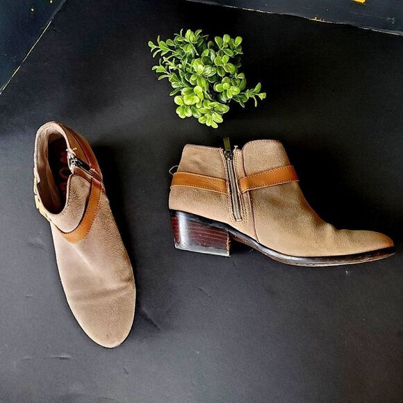 Sam Edelman Leather Booties - Picture 1 of 11